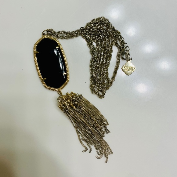 Kendra Scott Rayne Necklace - Black - Picture 2 of 2